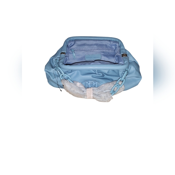 BADGLEY MISCHKA Blue Wrapped Frame Cluth Bag - Picture 4 of 6